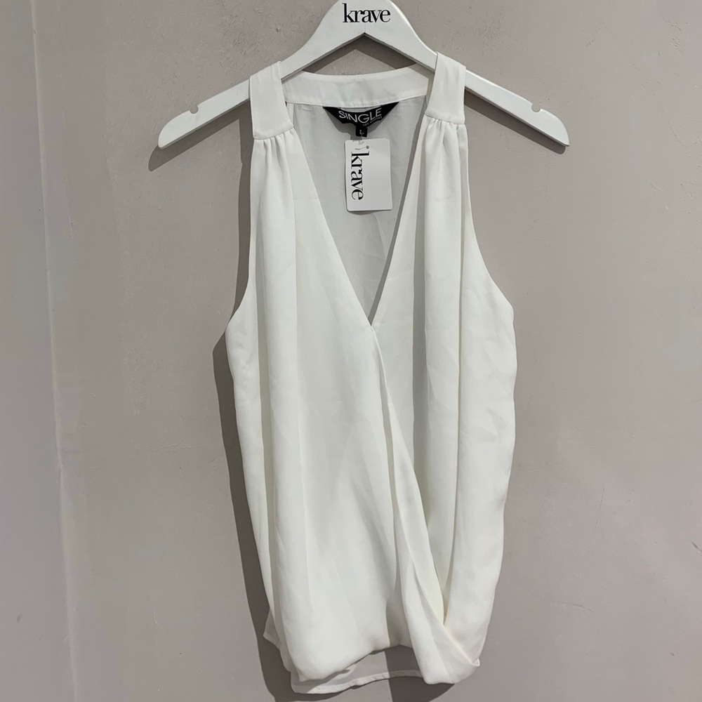 Cream white top